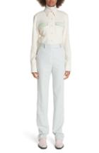 Women's Calvin Klein 205w39nyc Wool Twill Marching Band Pants Us / 42 It - Blue