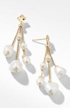 Women's David Yurman Bijoux Bead Link Drop Earrings In 18k Gold