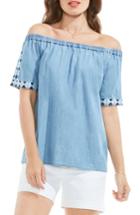 Women's Two By Vince Camuto Embroidered Off The Shoulder Top
