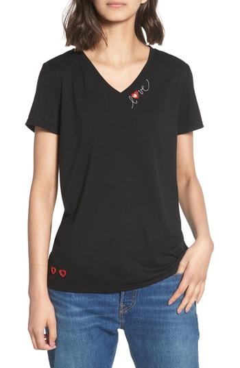 Women's Currently In Love Love Tee - Black