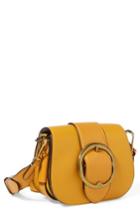 Polo Ralph Lauren Lennox Leather Saddle Bag - Yellow