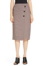 Women's Lewit Check Faux Wrap Skirt