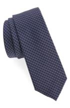 Men's Calibrate Microcheck Silk Tie, Size - Purple