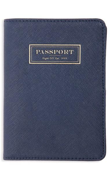Flight 001 'correspondent' Passport Case - Blue
