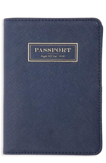 Flight 001 'correspondent' Passport Case - Blue