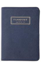 Flight 001 'correspondent' Passport Case - Blue