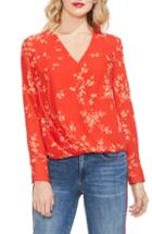 Women's Vince Camuto Desert Ditsy Floral Print Blouse, Size - Red