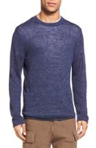 Men's Vince Raw Hem Sweater - Blue