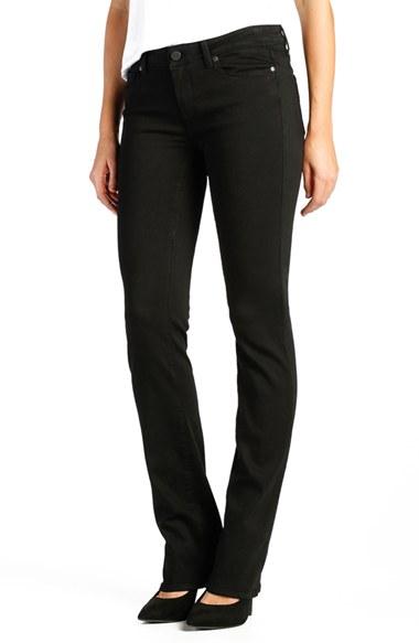 Women's Paige 'transcend - Skyline' Straight Leg Jeans - Black
