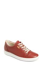Women's Ecco 'soft 7' Cap Toe Sneaker -4.5us / 35eu - Red