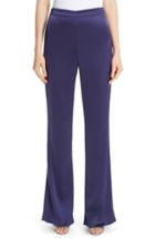 Women's St. John Collection Liquid Satin Pants - Purple