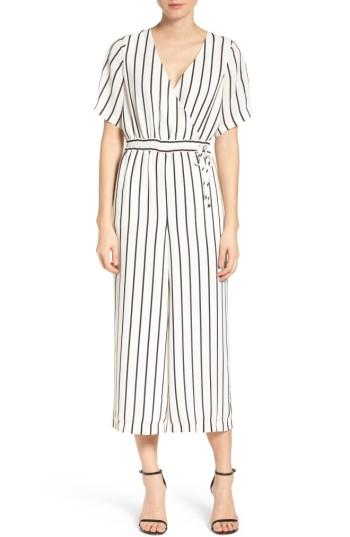 Women's Ali & Jay Stripe Culotte Jumpsuit - White