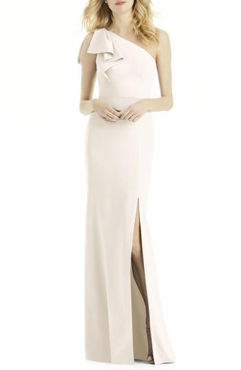 Women's After Six Bow One-shoulder Gown