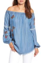Women's Billy T Embroidered Off The Shoulder Top