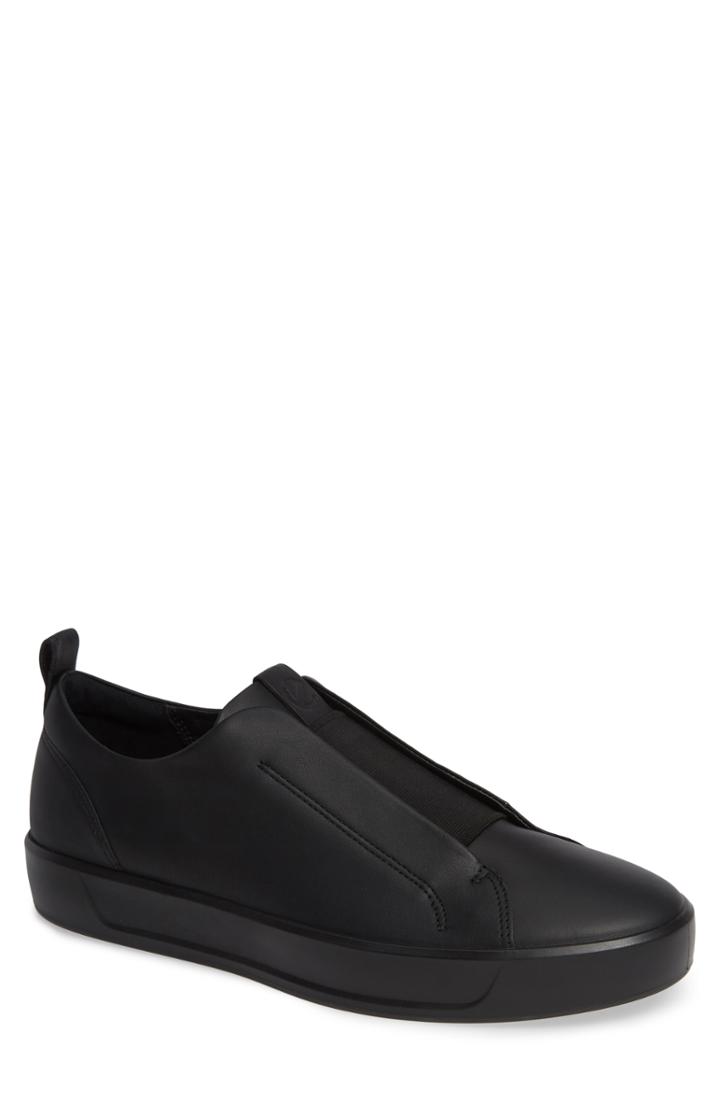 Men's Ecco Soft 8 Slip-on Sneaker -7.5us / 41eu - Black