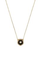 Women's Gucci Feline Head Diamond & Onyx Pendant Necklace