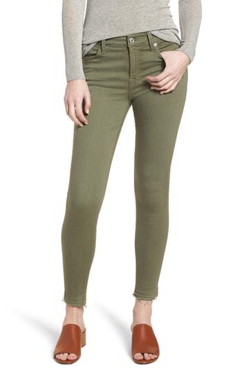 Women's 7 For All Mankind Released Hem Ankle Skinny Jeans - Green