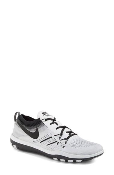 Women's Nike 'free Tr Focus Flyknit' Training Shoe .5 M - White