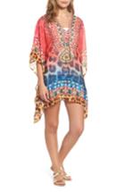 Women's Asa Kaftans Positano Short Kaftan - Red
