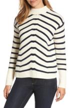 Women's Vineyard Vines Stripe Fisherman Sweater - White