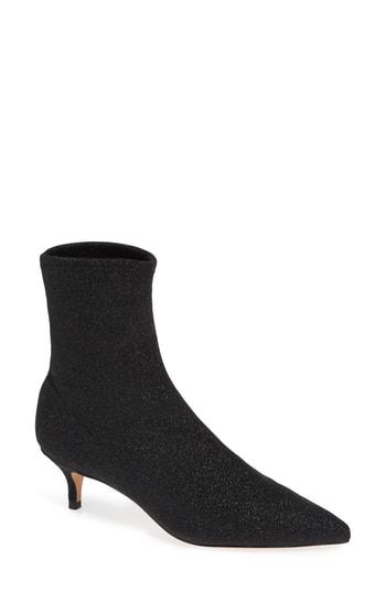 Women's Schutz Albertin Glitter Sock Bootie M - Black