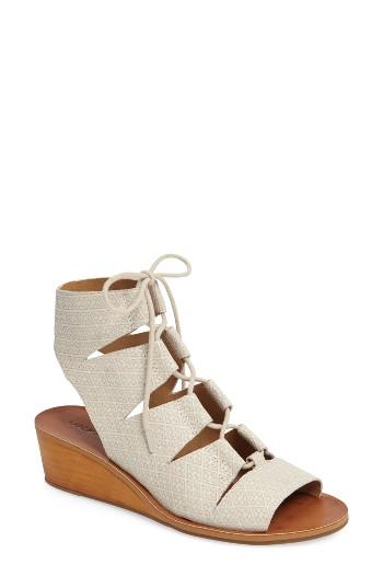 Women's Lucky Brand Gizi Wedge Sandal M - White