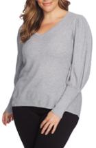 Women's 1.state V-neck Ribbed Sweater