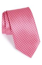 Men's Canali Geometric Silk Tie, Size - Pink