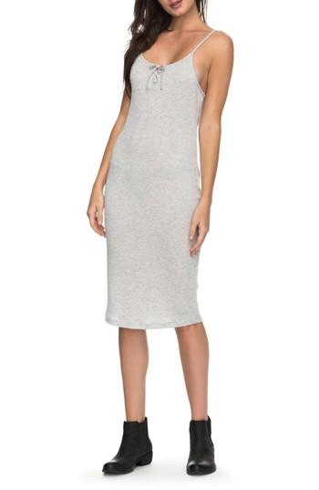 Women's Roxy Happy New Way Body-con Midi Dress - Grey