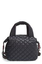 Mz Wallace 'small Sutton' Quilted Oxford Nylon Crossbody Bag - Black