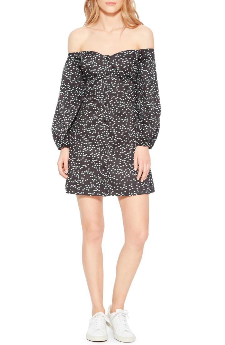 Women's Parker Hattie Off The Shoulder Dress - Blue