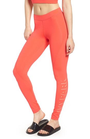 Women's Ivy Park Shadow Logo Leggings, Size - Red