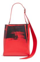 Calvin Klein 205w39nyc X Andy Warhol Foundation Electric Chair Leather Bucket Bag - Red