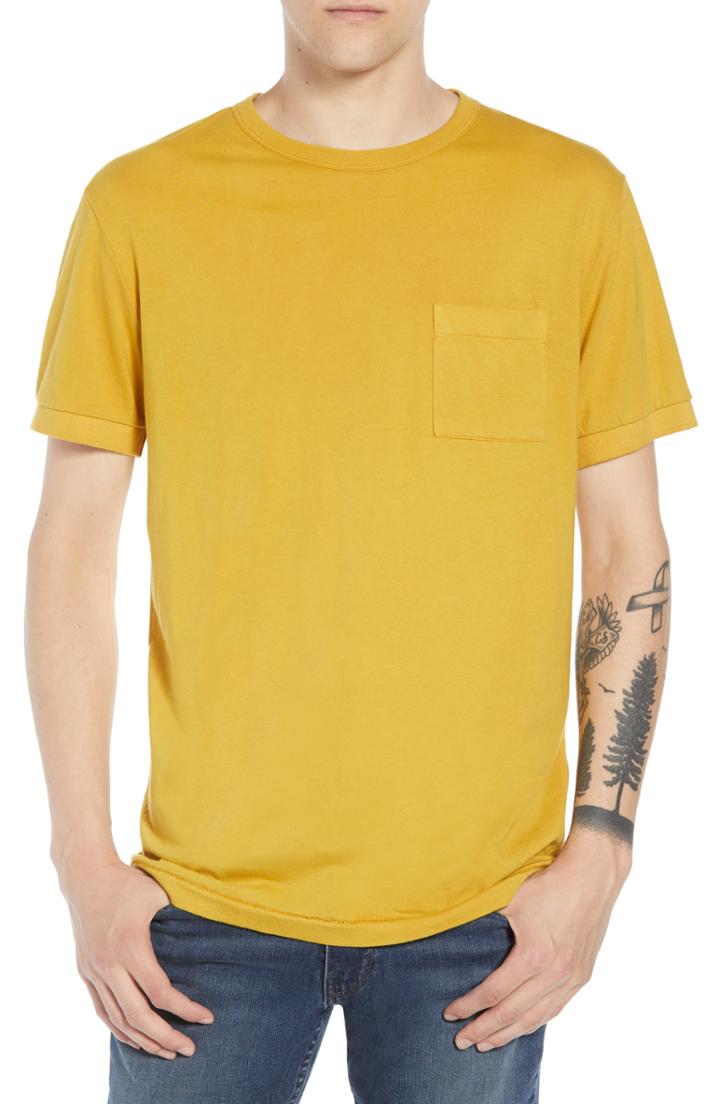 Men's French Connection Finish T-shirt - Yellow