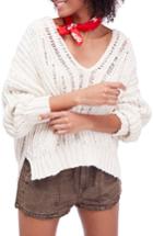 Women's Free People Infinite V-neck Sweater - Ivory