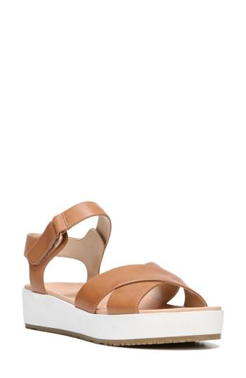 Women's Dr. Scholl's Frills Platform Sandal .5 M - Brown