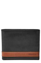Men's Fossil 'quinn' Leather Bifold Wallet -