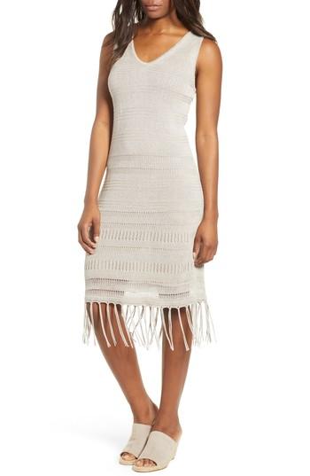 Women's Tommy Bahama Pointelle Knit Tank Dress - Beige