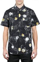 Men's Volcom Jaded & Wilted Floral Shirt, Size - Black