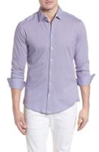 Men's Stone Rose Contemporary Fit Geometric Print Sport Shirt (s) - Pink