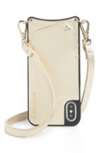 Bandolier Pebbled Leather Iphone 6/7/8 Crossbody Case - Metallic