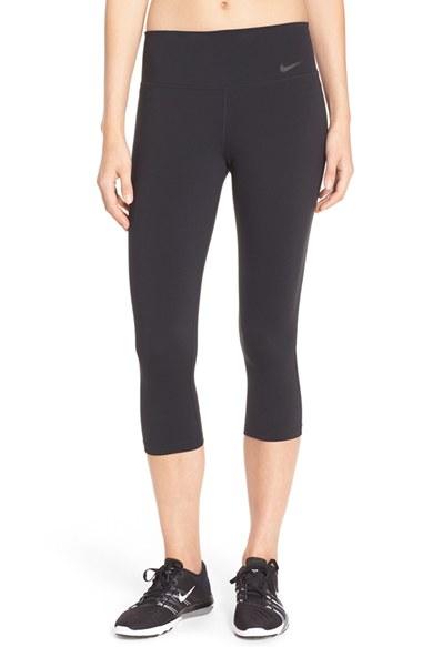Women's Nike 'power Legendary' Dri-fit Training Capris - Black