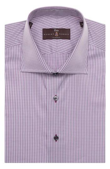 Men's Robert Talbott Tailored Fit Check Dress Shirt .5 - Purple