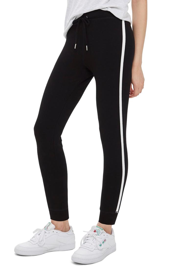 Petite Women's Topshop Side Stripe Jogger Pants