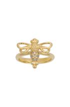 Women's Temple St. Clair Diamond Pave Bee Ring