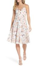 Women's Adelyn Rae Tiffany Floral Fit & Flare Dress - Blue