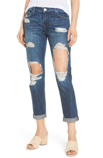 Women's True Religion Brand Jeans Cameron Destroyed Boyfriend Jeans - Blue