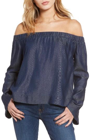 Women's 7 For All Mankind Off The Shoulder Denim Top