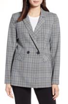 Women's Halogen Double Breasted Blazer - Black