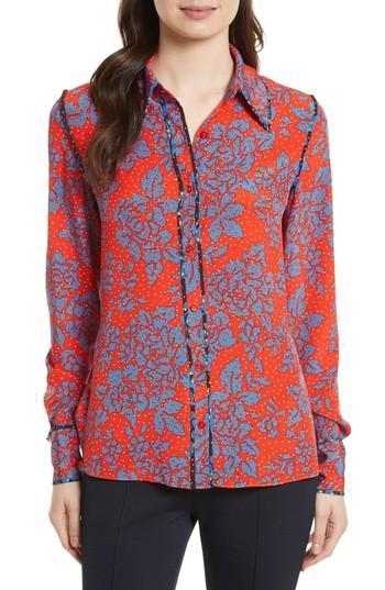 Women's Diane Von Furstenberg Print Silk Shirt